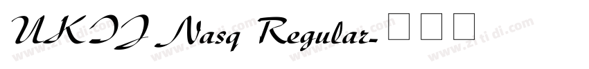 UKIJ Nasq Regular字体转换